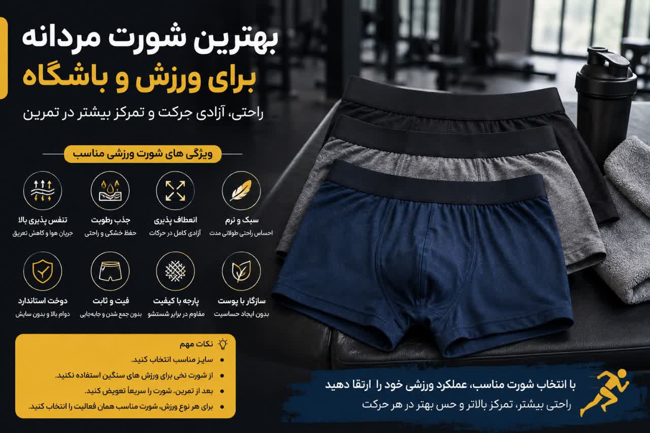بهترین شورت مردانه برای ورزش